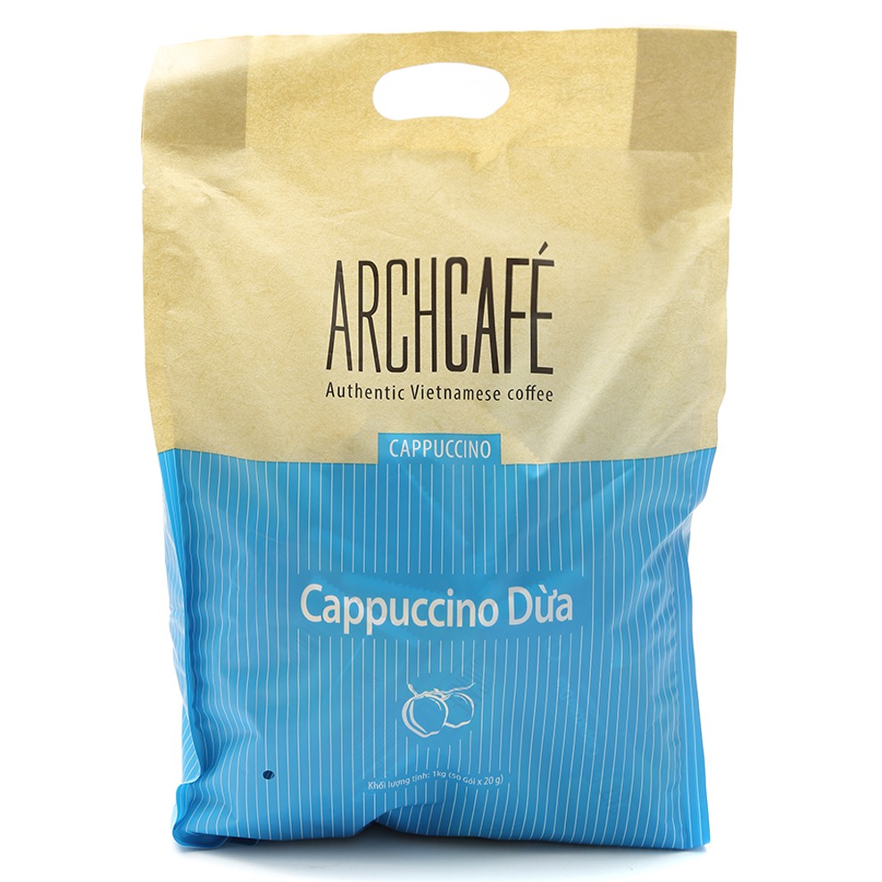 Cappuccino Dừa - Archcafe- Dạng túi 50 Gói*20G