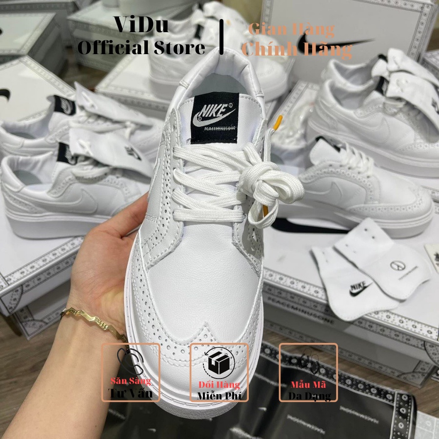 Giày thể thao nam nữ KWONDO1 X FEACEMINUSONE  21159 ViDu màu trắng, giày GD full box, hàng cực đẹp dễ phối đồ