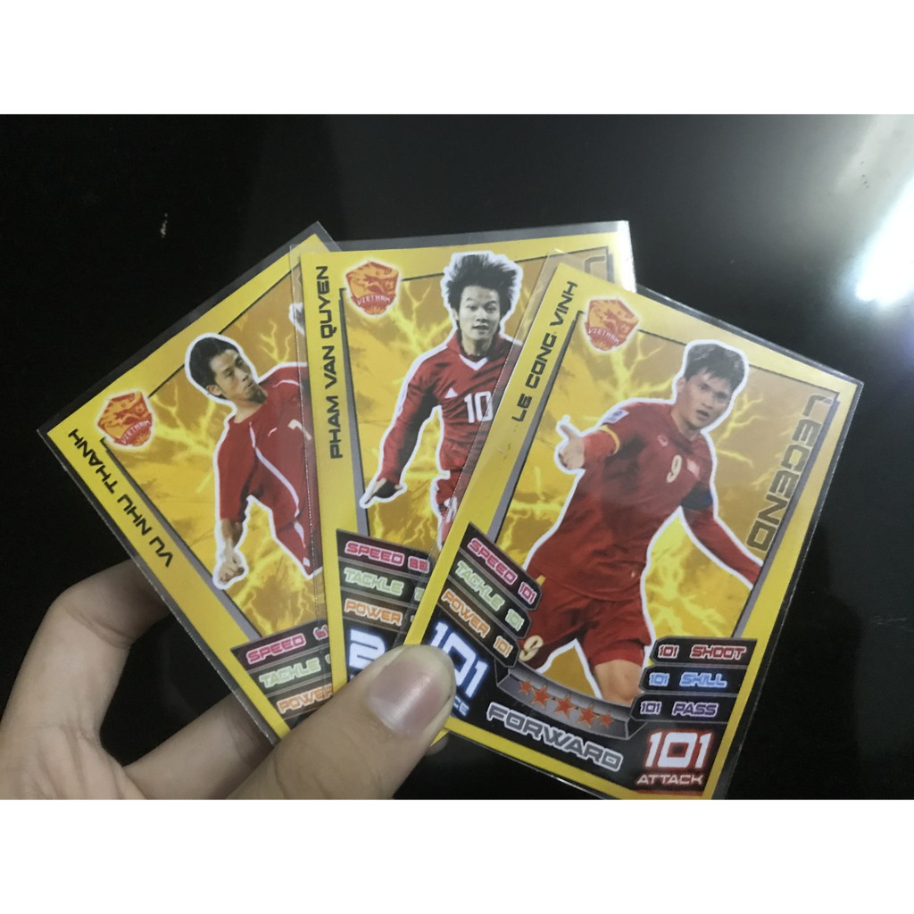 Set 18 Thẻ Vietnam Legend Match Attax 2012-2013