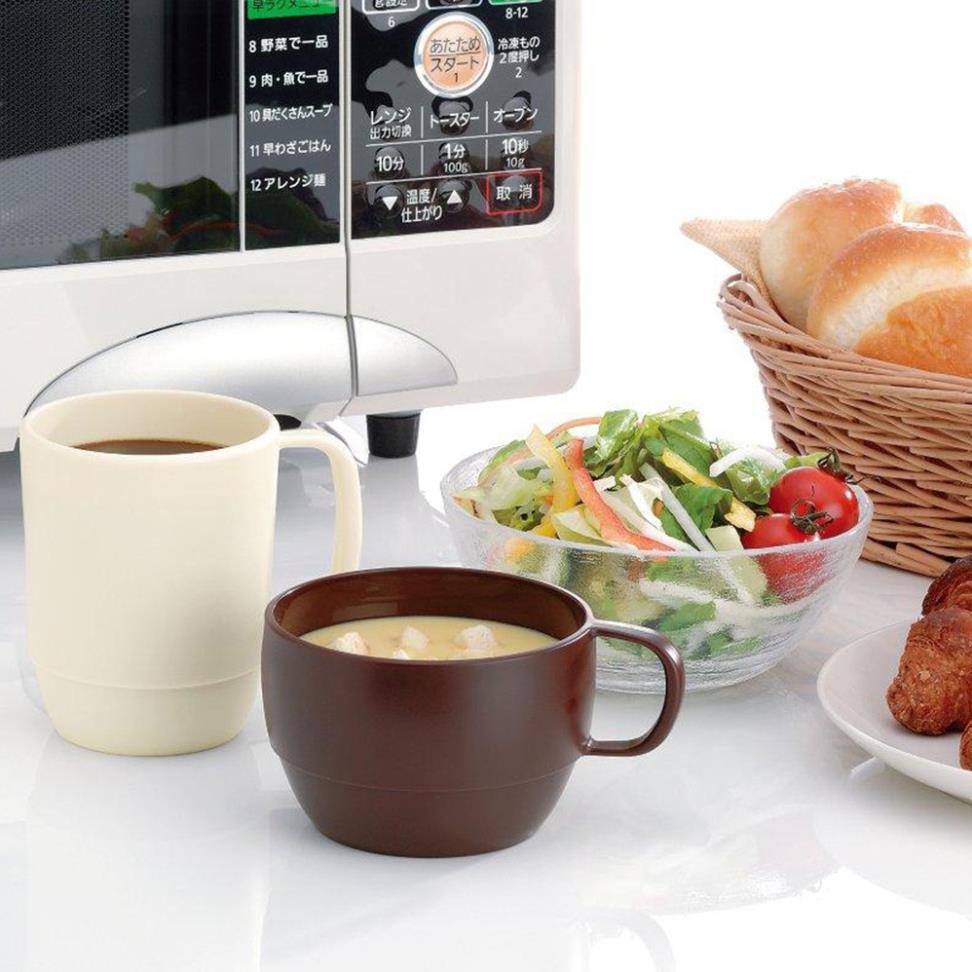 [Hỏa tốc HCM] Cốc nhựa uống nước chịu nhiệt cao cấp dáng thấp Inomata 350ml nội địa Nhật Bản