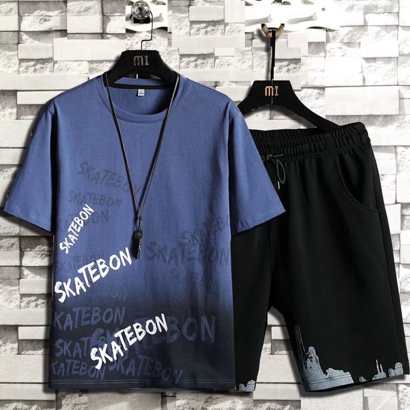 Áo Thun Tay Ngắn Dáng Rộng In Họa Tiết Phong Cách Hàn Quốc Thời Trang Mùa Hè Cho Nam size M-5XL