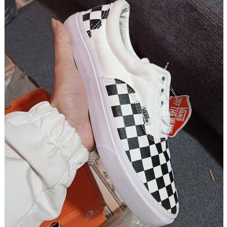 Giày thể thao nam nữ Vans car - giày Vans caro buộc dây siêu cấp Full Box