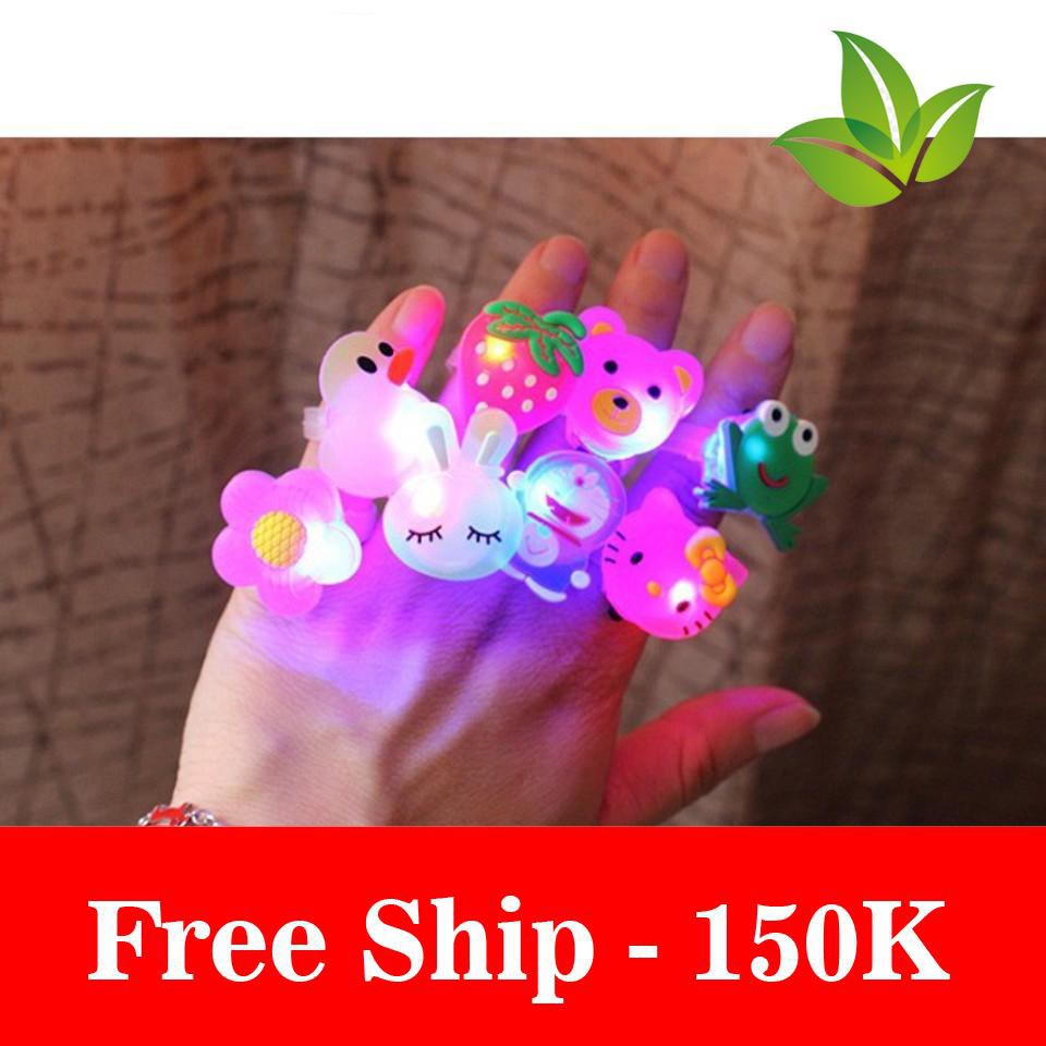Freeship Bộ 5 Nhẫn đeo phát sáng D[Hot