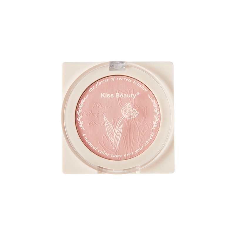 Phấn má hồng GECOMO 4 màu sắc lì tùy chọn vỏ họa tiết hoạt hình dành cho nữ