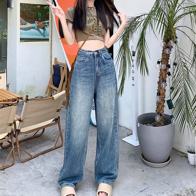 Quần Jeans Nữ Lưng Cao Ống Đứng