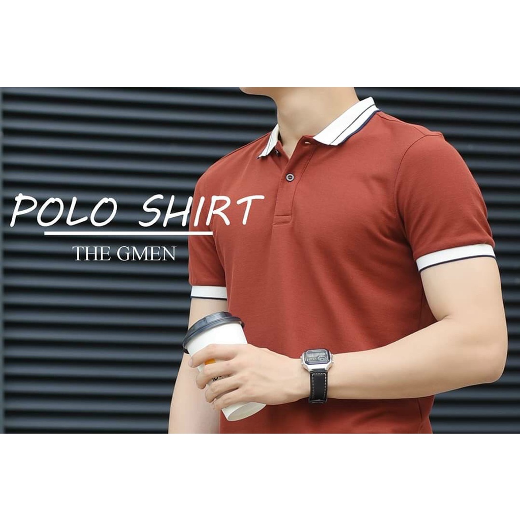 Áo polo nam ngắn tay Aru shop vải cotton cá sấu cao cấp