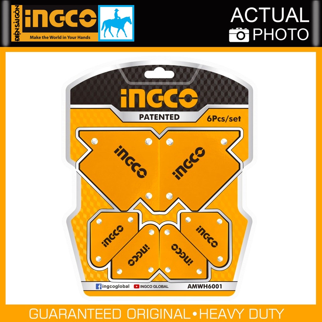 Bộ 6 ke góc hàn nam châm INGCO AMWH6001 Điện Sài Gòn