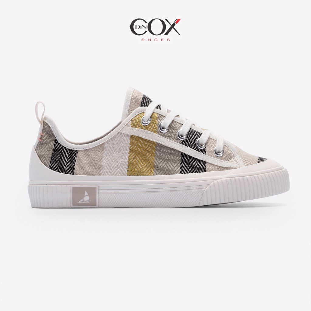Giày Sneaker Nữ Vải THỔ CẨM DINCOX C20 COVIYELLOW
