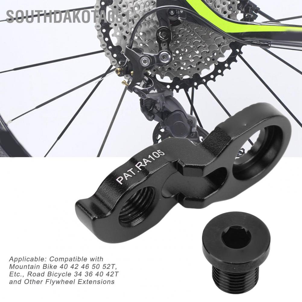 Southdakota051 RISK Bicycle Rear Derailleur Hanger Aluminum Tail Hook Extender for 40T 42T 46T 50T 52T Mountain Bike