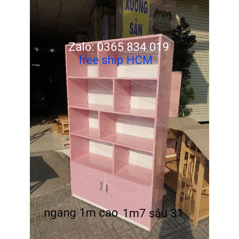 Tủ kệ trưng bày sản phẩm ngang 1m cao 1m7 sâu 31 nhựa đài loan