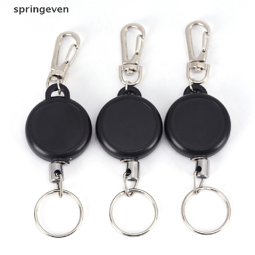 Móc Chìa Khóa Dây Thép Cuộn Để Treo Thẻ ID Tiện Dụng Giá Đỡ