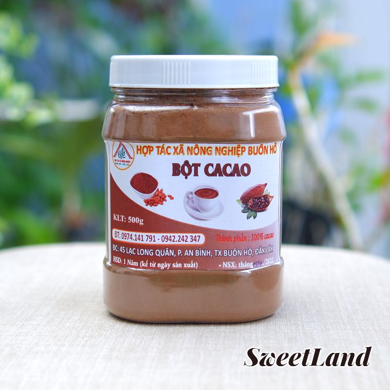 Bột cacao nguyên chất ĐakLak hũ 500g