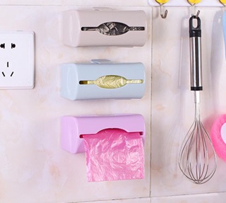 Hộp đựng túi rác dán tường mini 12*5,5cm