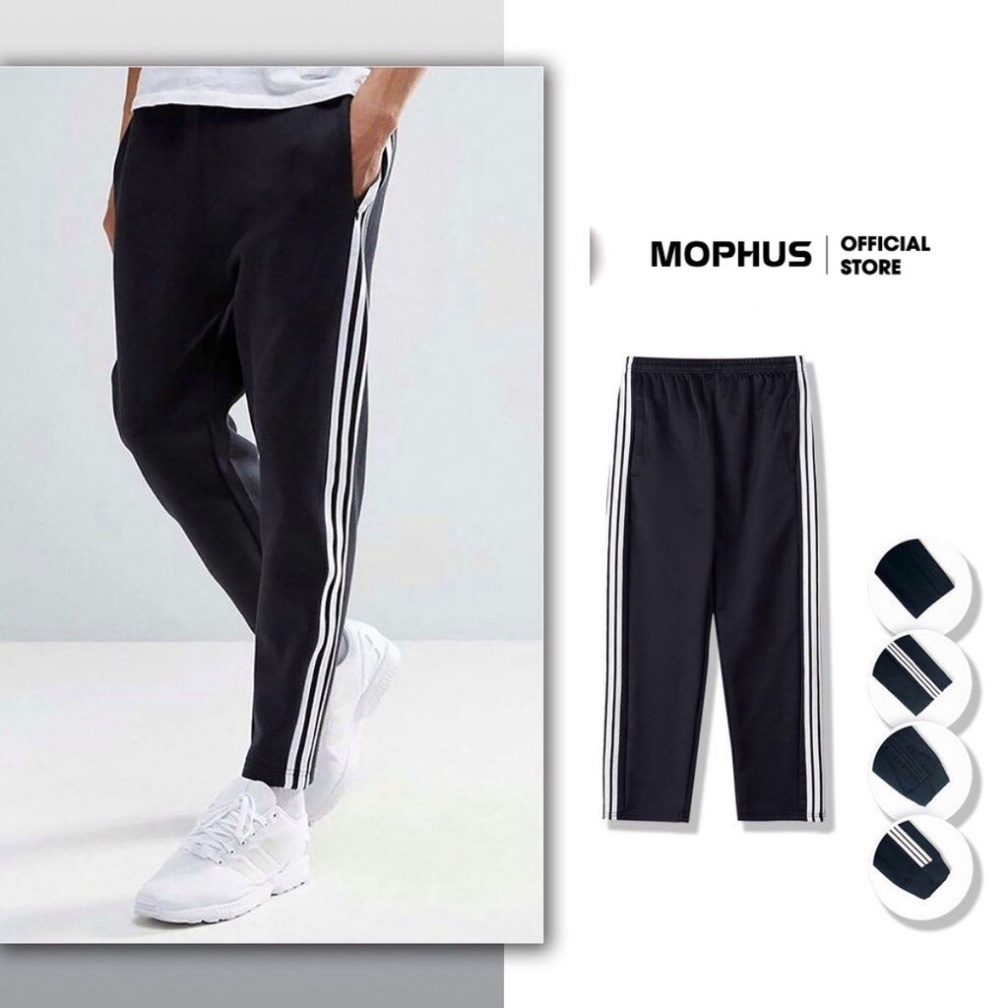 Quần thể thao nam quần jogger nam nữ Mophus kẻ 3 sọc chất dày loại cao cấp MQ011
