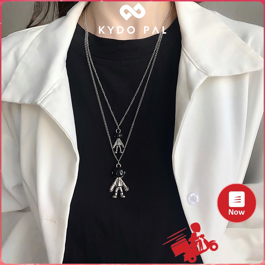 Vòng cổ phi hành gia nữ nam unisex dây chuyền bạc 925 hàn quốc MCK27 - KYDO Phụ kiện thời trang nữ