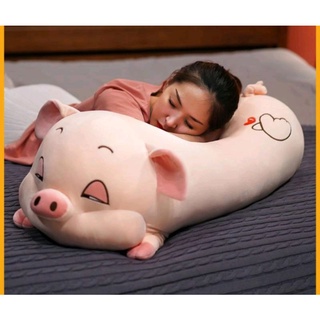 HEO BÔNG MẮT HÍP,HEO BUỒN NGỦ,( size 95cm)HEO PHÊ CẦN,VẢI MINISO