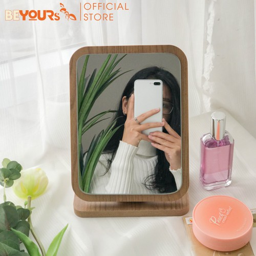 [Mã LIFEHLDEC giảm 10% đơn 99k] Gương Soi Để Bàn Trang Điểm Gỗ Mini BEYOURs PhấnMirror Đẹp Nội Thất Decor Phòng Ngủ