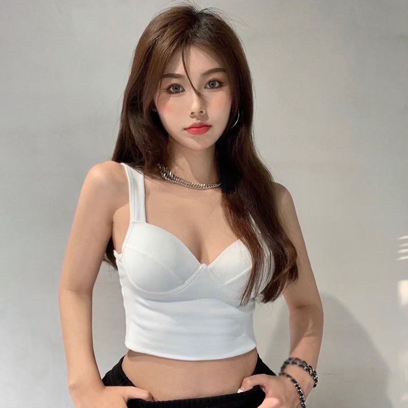 Áo Tank Top Màu Sắc Đơn Giản Thiết Kế Ôm Sát Quyến Rũ