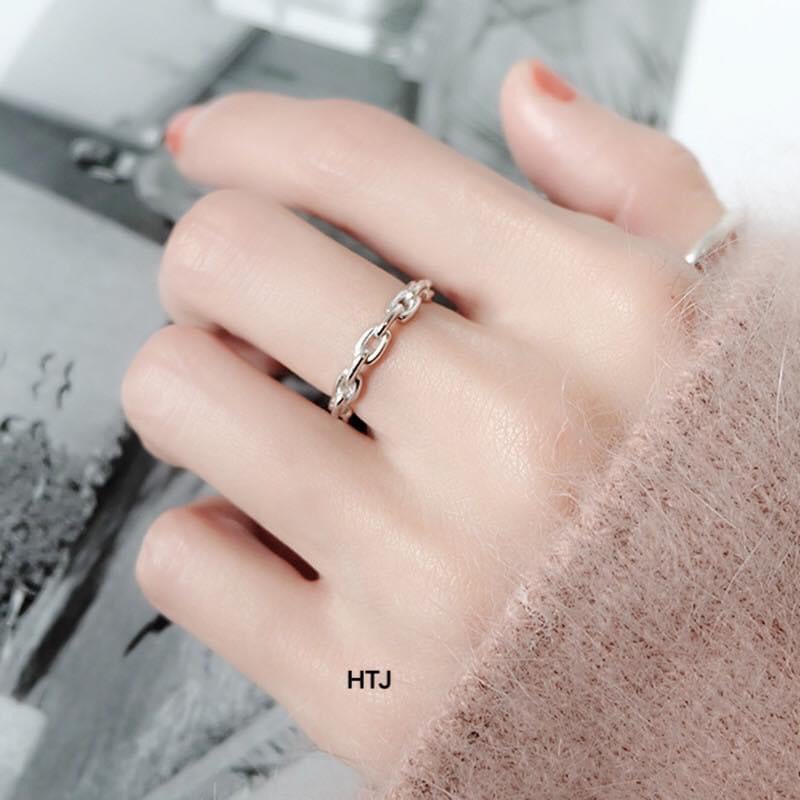 Nhẫn bạc thật giá rẻ nhẫn nữ JQN mẫu mới đơn giản, xinh xắn ms22