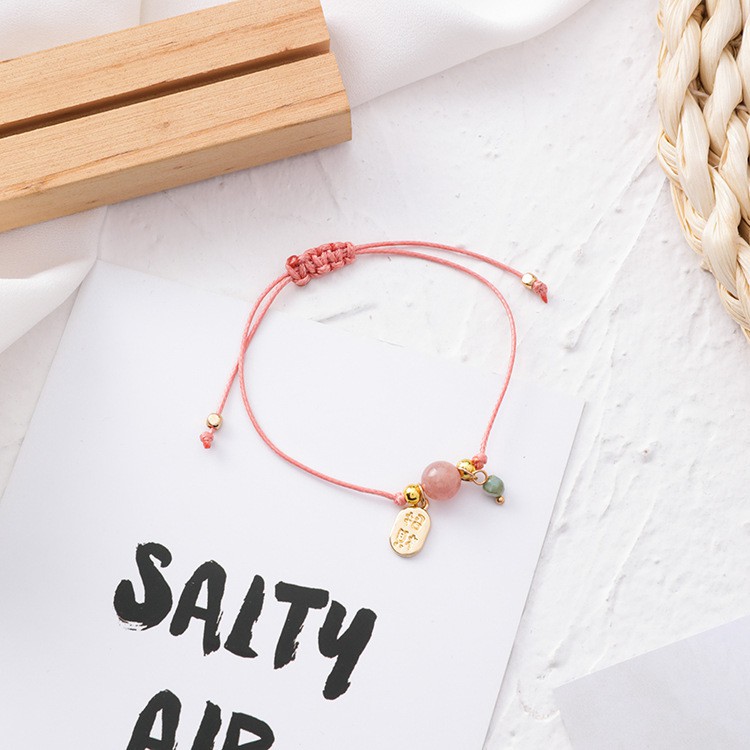 XiaoboACC Vòng Đeo Tay Bện Dây Phong Cách Thời Trang Hàn