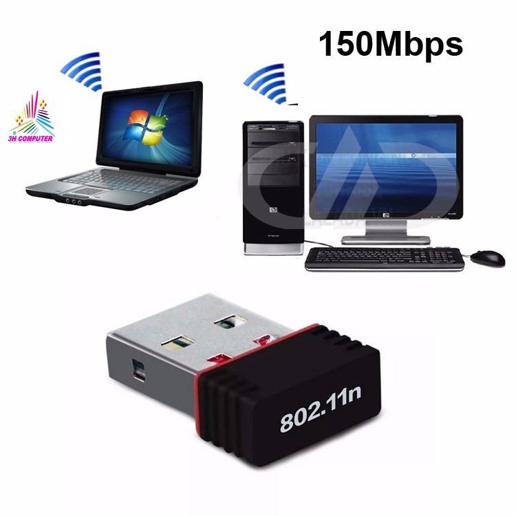 USB Thu Wifi cho Laptop ,Ussb thu sóng wifi cho máy tính PC NANO 802 | BigBuy360 - bigbuy360.vn