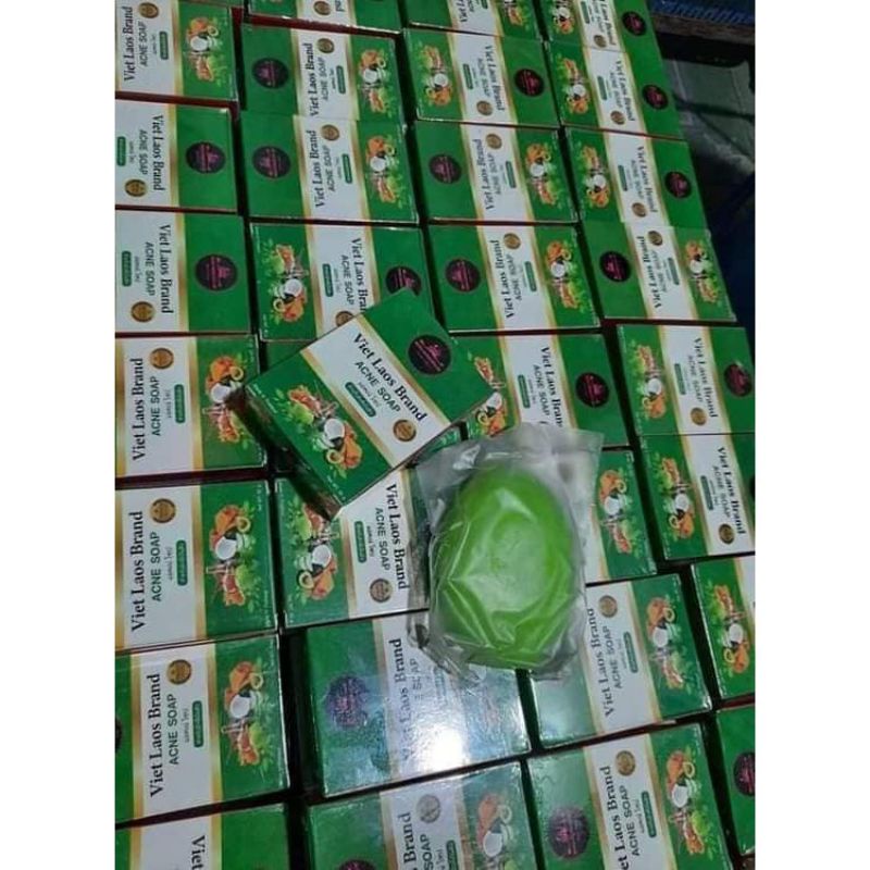 Xà bông việt laos rửa mặt trắng da ngừa mụn