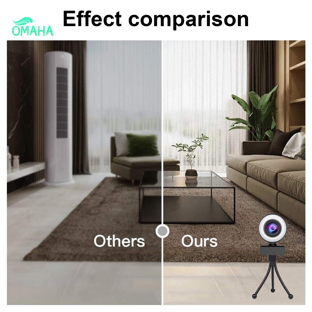 Webcam hình tròn cổng cắm USB 1080P/2K cho máy tính | BigBuy360 - bigbuy360.vn