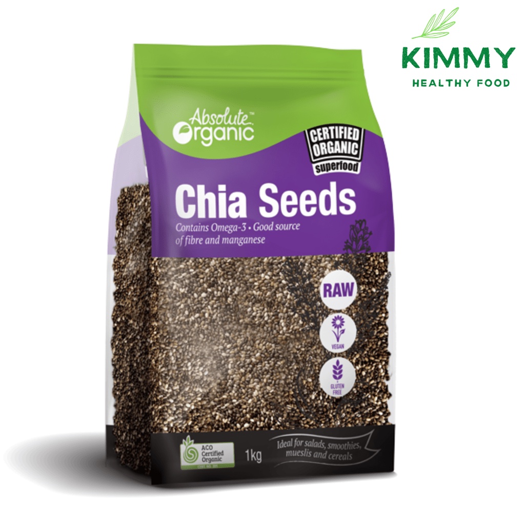 [CHÍNH HÃNG] Hạt Chia Úc Đen 500Gr Organic Chia Seeds Chất Lượng Nhập Khẩu