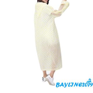 ❀May-người lớn Áo mưa chống nước Unisex EVA có mũ trùm đầu dài tay