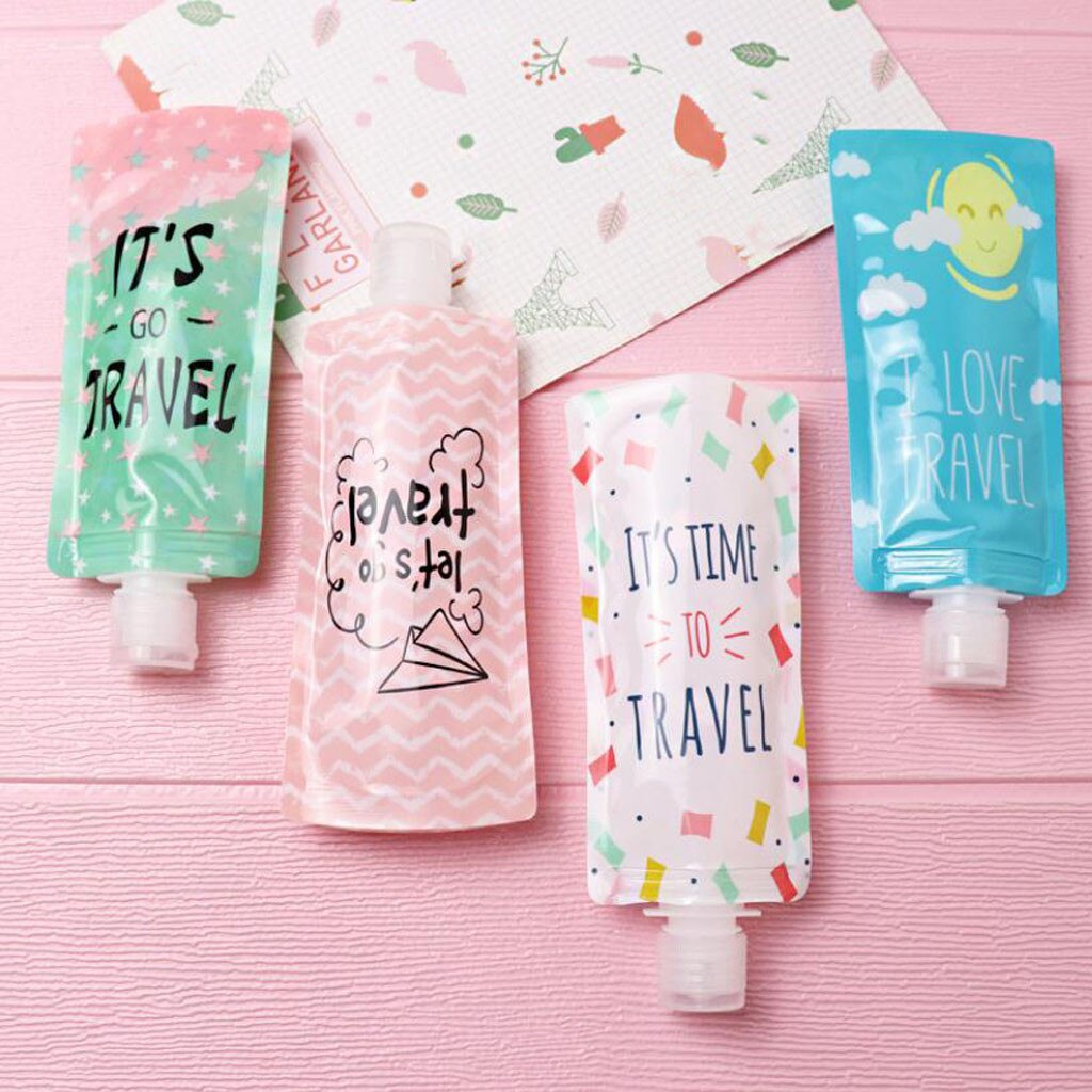 Túi đựng dầu gội/ sữa tắm 100ml màu sắc ngọt ngào tiện dụng mang theo du lịch