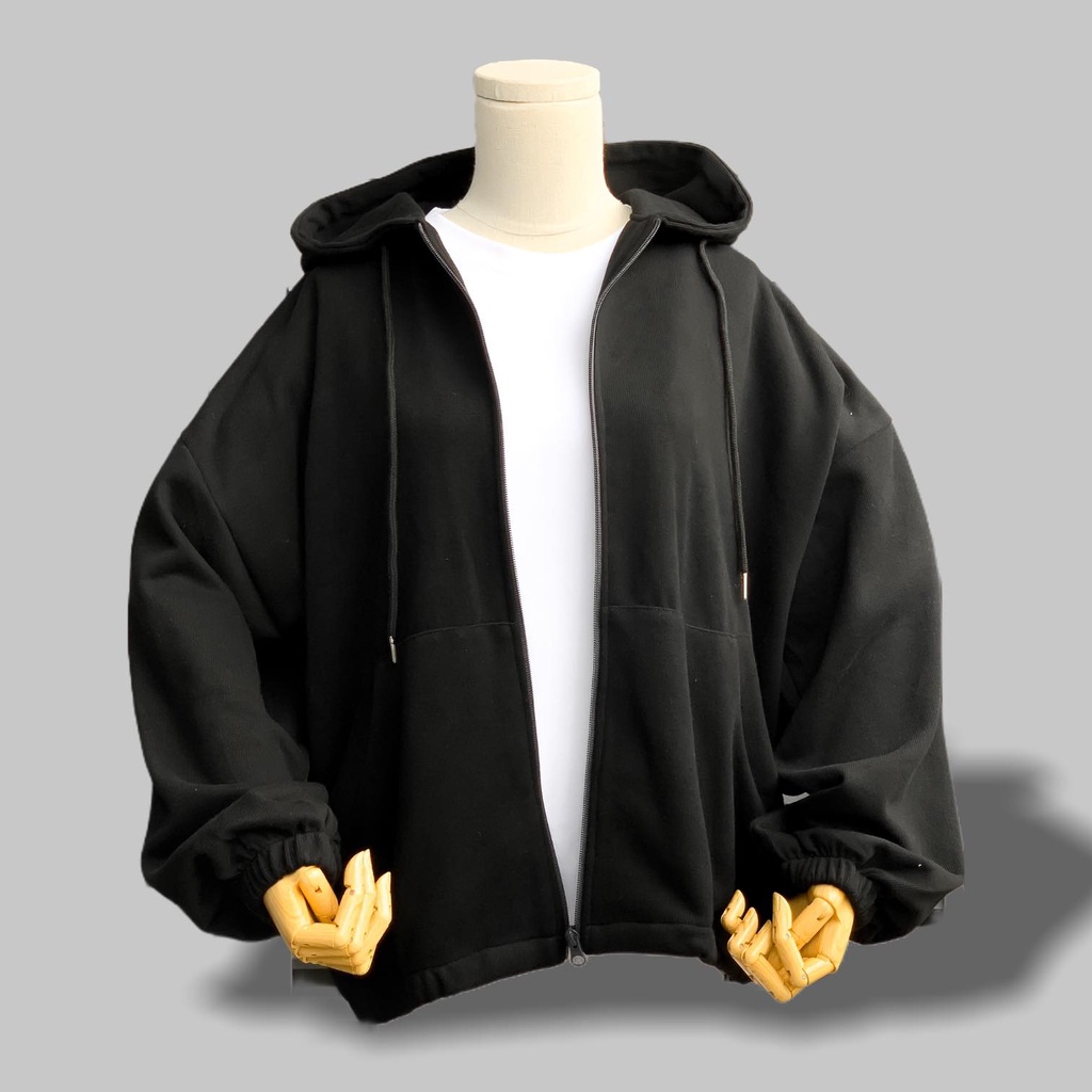Áo khoác mũ kéo khoá chất liệu nỉ tăm mềm mịn - CHUBBIE Wind Hoodie | BigBuy360 - bigbuy360.vn