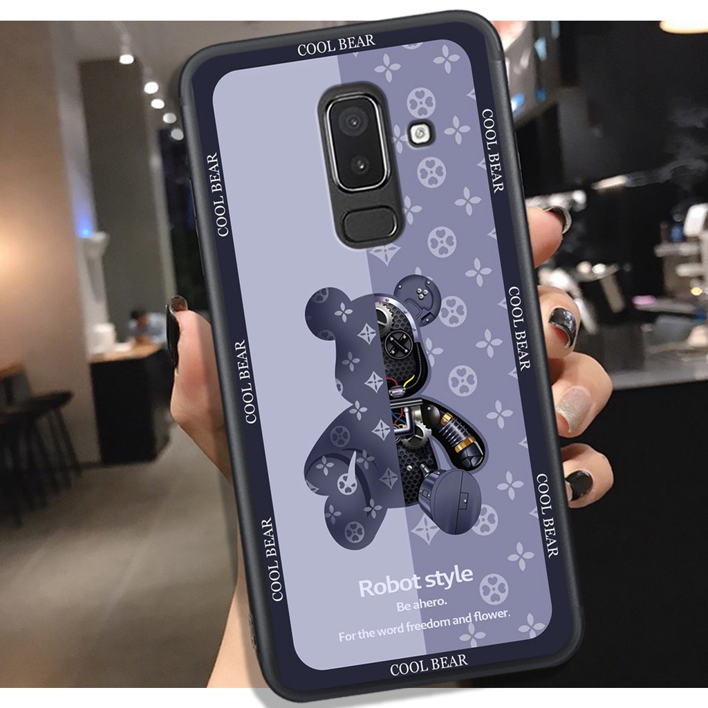Ốp Lưng Samsung A6 Plus - Samsung A8 Plus - Samsung J6 Plus - Samsung J8 , In Hình BearBrick cực Đẹp.