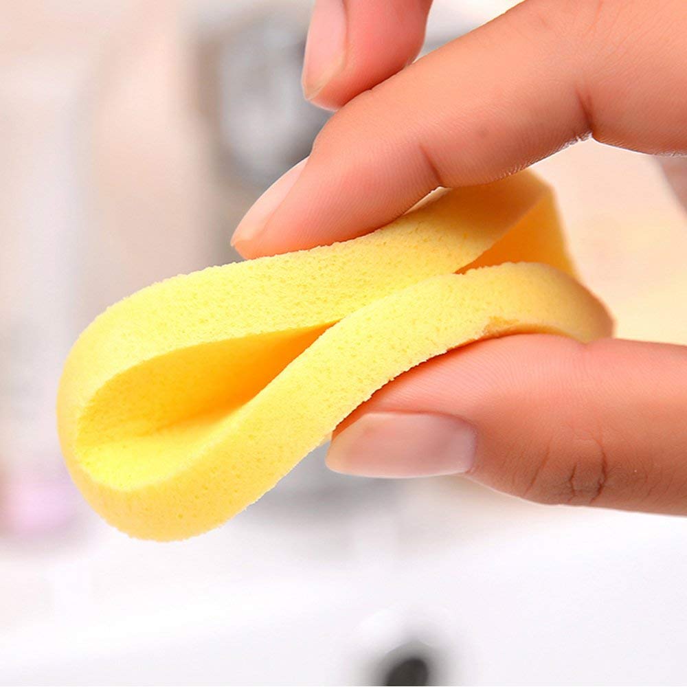Set 12 Mút Rửa Mặt Siêu Mềm Dạng Nén Tẩy Tế Bào Chết Làm Sạch Da