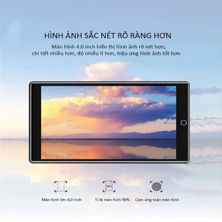 [Bảo Hành 1 Đổi 1] Máy Nghe Nhạc Xem Phim Mp3 Mp4 Bluetooth Màn Hình Cảm Ứng 4 Inch Ruizu H1 Bản Nâng Cấp Của Ruizu D20