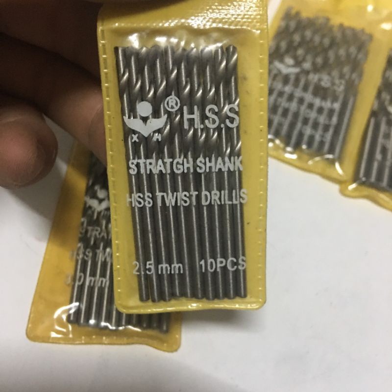 mũi khoan 2,5mm 3mm 3,5mm 4mm 4,5mm mũi khoan bê tông 6 và 8