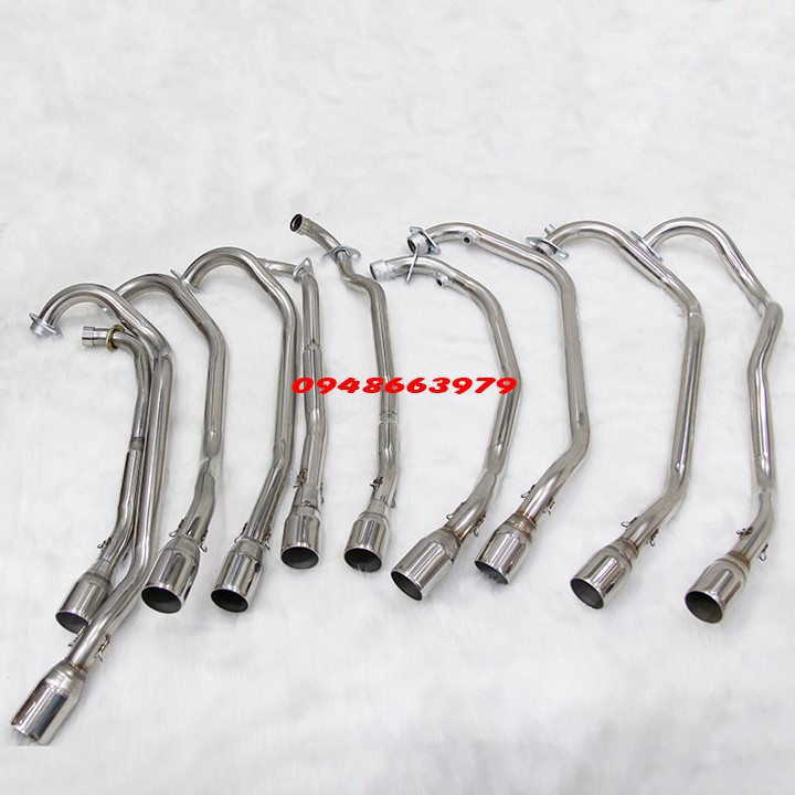 Cổ pô inox gắn lon tăng tốc gắn các loại xe.