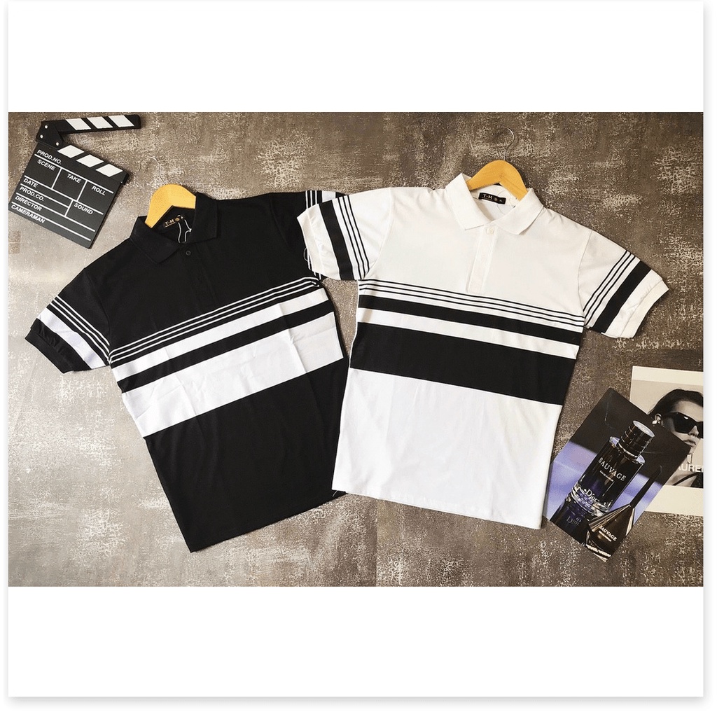 ÁO THUN NAM TAY NGẮN SỌC NGANG CỰC ĐẸP KOKO MI