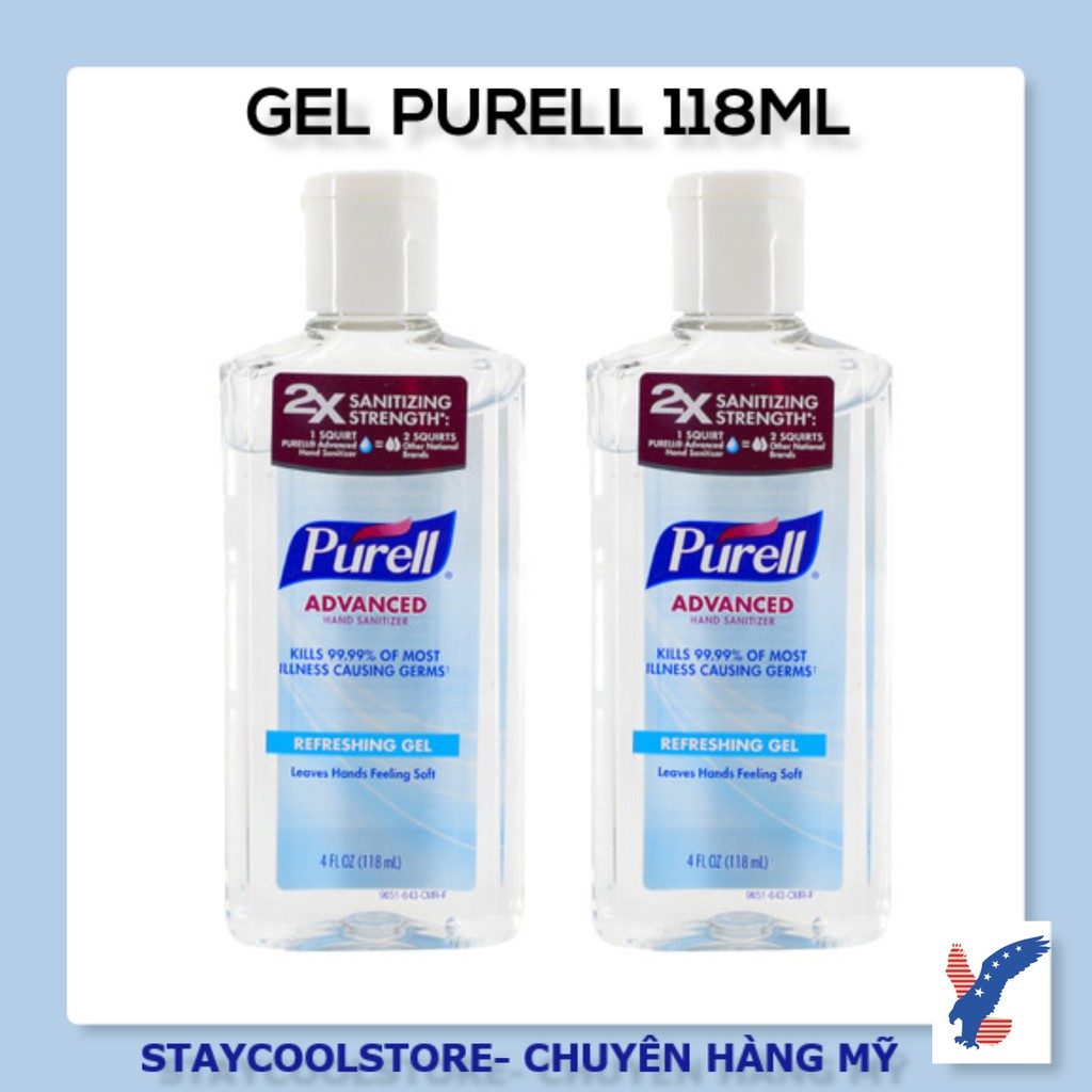 Date 3-2022- Gel Purell 118ml (Gel rửa tay khô sát khuẩn) Hàng Mỹ