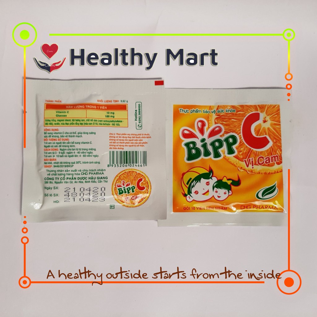 ✔️️️ Kẹo ngậm Bipp C (Hộp 35 gói) ăn là mê