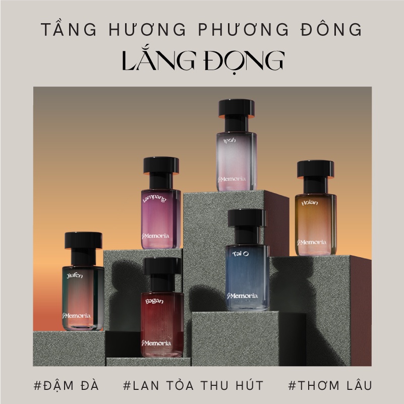 (Qùa tặng không bán) Nước hoa Hàn Quốc De Memoria Minisize 1,2ml - BST Ký Ức Bất Tận, Mùi Hương Phương Đông Lắng Đọng