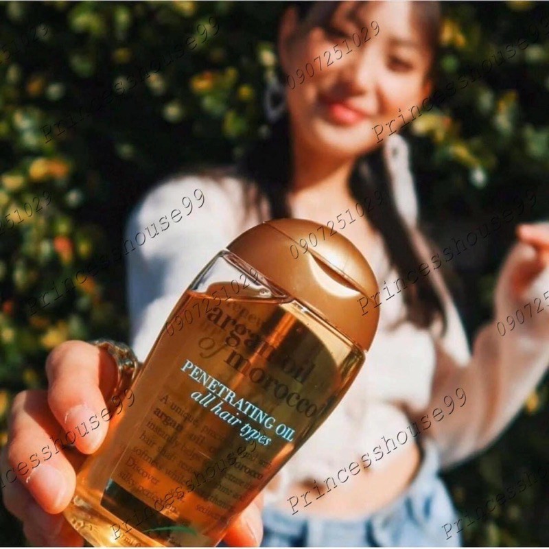 [Hàng Mỹ] Dầu dưỡng tóc hãng OGX dòng renewing + argan oil of morocco penetrating oil for all hair types