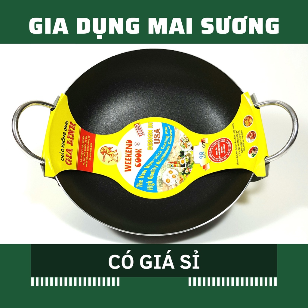 [Giá Sỉ] Chảo Chống Dính Hợp Kim Nhôm Gia Linh Việt Nam