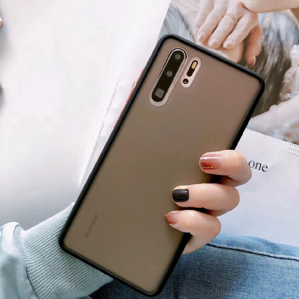 Ốp điện thoại mặt nhám chống bám vân tay 6 màu thời trang cho Huawei Y5p Y6p Y7a Y5 Y6 Y7 Y9 Prime 2019 2018