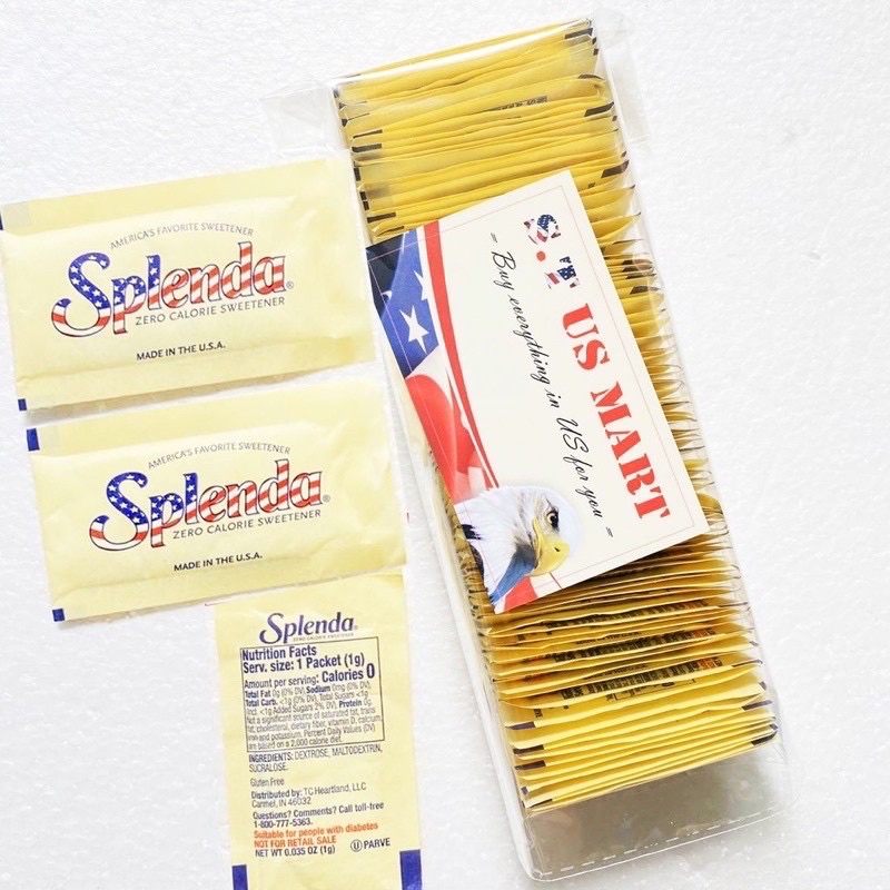 Combo 30 gói đường ăn kiêng cho người bệnh tiểu đường, ăn kiêng, Splenda