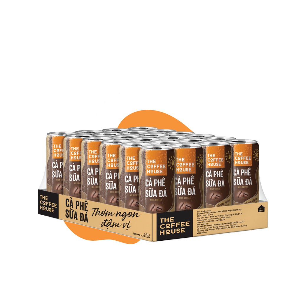 Mua 1 tặng 1- Cà phê sữa đá The Coffee House uống liền - 02 Thùng 48 lon 180ml | BigBuy360 - bigbuy360.vn