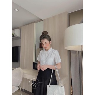 ⚡️bán sỉ⚡️áo sơ mi trắng cộc tay cổ ren