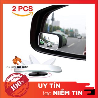 dts1902 [HN] Bộ 2 gương cầu lồi hình vuông, chữ nhật gắn kính chiếu hậu oto, xe hơi