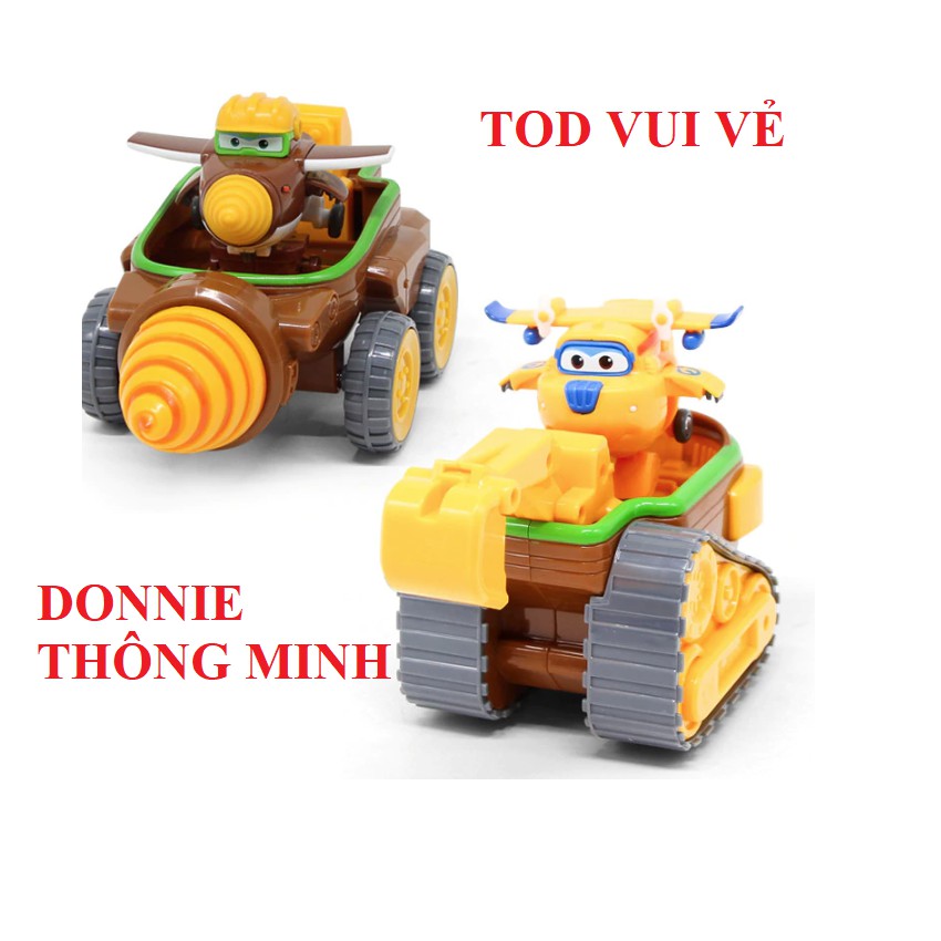 Đồ chơi super wings bộ xe thiết bị khoan lòng đất Todd vui vẻ và Donnie đồ chơi trẻ em