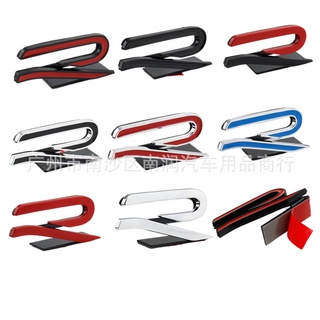 Logo lưới tản nhiệt phía trước R mới cho volkswagen VW Golf 8 Tiguan Tayron Teramont X T-ROC TACQUA nhãn dán biểu tượng phía trước huy hiệu trang trí kim loại 3D