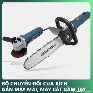 [FreeShip] Bộ Chuyển Đổi Cưa Xích Gắn Máy Mài Máy Cắt Cầm Tay Hàng Loại Tốt Bình Tra Nhớt Tự Động 12 Inch